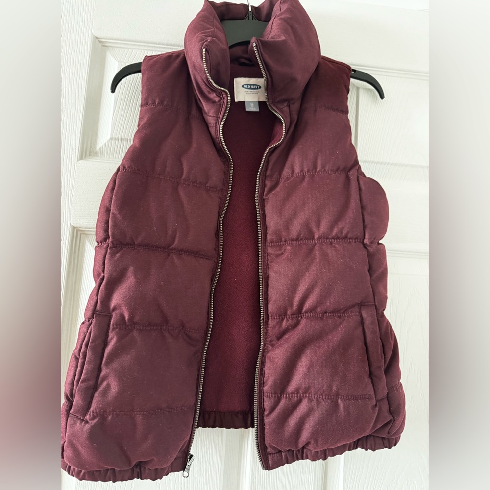 Burgundy Old Navy Vest